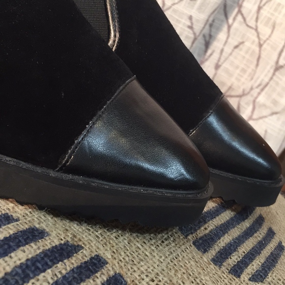 Karl Lagerfield leather and sued loafer pointed - Picture 6 of 8